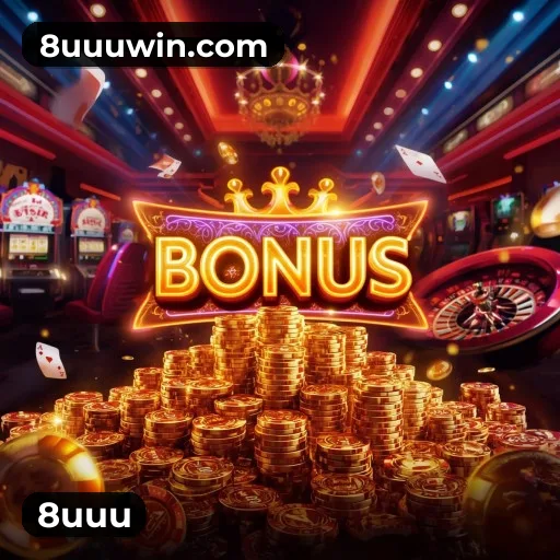 8uuu App home screen with mobile slots and casino categories